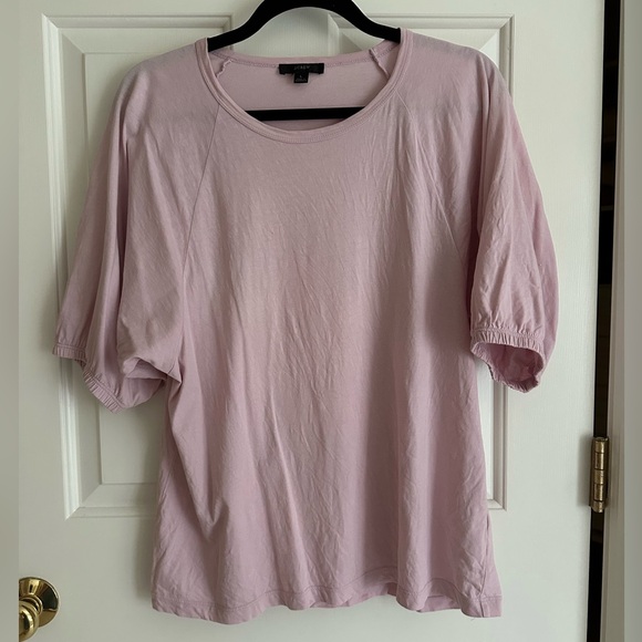 J. Crew Tops - J. Crew Light Pink Short Sleeve Tee, large